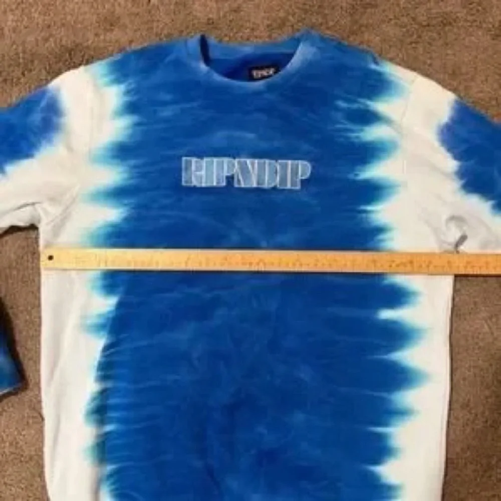 Blue Tie-Dye Crewneck Sweatshirt